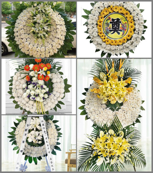 福建漳州平和县崎岭乡合溪村花圈速递